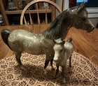 Breyer Proud Arabian Mare And Foal  Vintage Dapple Grey  Models 215 And 218
