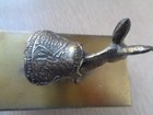 Antique Brass Donkey Ink Blotter Roller 7 Falls