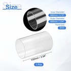 Clear Rigid Acrylic Pipe 80mm Id X 90mm Od 4  Round Clear Plastic Tube