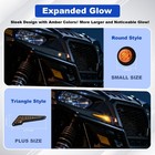Utv Turn Signal Kit With Upgrade 4-in-1 Rocker Switch And Triangular Amber Light