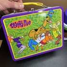 Vintage 1999 Metal Scooby-doo Lunch Box With Thermos    Faded On 1 Side  