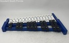 Blue Wooden Soprano Professional Glockenspiel Bells Xylophone In Case Not Tested