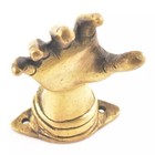 Set Of 2 Antique Look Golden Brass Hand Door Pull  Door Handle