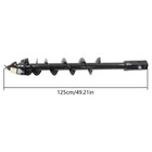 Heavy Duty 6  X 48  Auger Bit For Skid Steer Post Hole Digger 2  Hex Drive