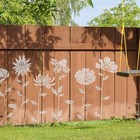 Extra Large Flower Stencils For Painting On Wood Wall  Garden Fence - 10 Pcs    