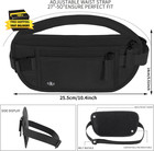 Money Belt For Travel Women Men Hidden Rfid Passport Holder For Travel  black     