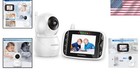 Baby Monitor Camera Audio Night Vision 720p Ips Screen Nursery Surveillance