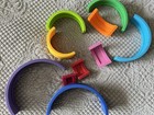 Rainbow Stacking Toy 10 Layer Arch Shape Silicone Nesting Puzzle Blocks Baby 