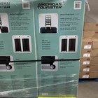 American Tourister 10-piece Luggage Set Silver Hardside Spinners Cubes New