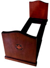 Antique English Regency Mahogany Sliding Bookend Expandable Library Neoclassic