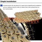 Gold 420 X-ring Chain 106 Link   Connecting Master Link For Honda Grom 125 14-20