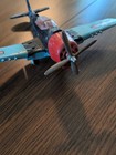 Vintage 1950s Hubley Kiddie Wwii Hellcat Fighter Plane Toy  495 