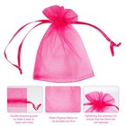 100 200pcs Organza Bags Gift Candy Sheer Bags   3 x 4 -100pcs  Mixed Color