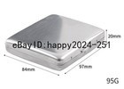 Vintage Metal Cigarette Case Double Sided Silver Moisture-proof Box Men Holder