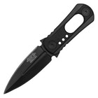 4 5  Full Tang Tactical Black Neck Fixed Blade Knife Hunting Tool