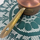Vintage Copper   Brass Handled Chef Cooking Sauce Pot Made In Portugal   w  Lid 