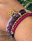 Gothic Witch Butterfly Bracelet Pagan Wicca Amethyst For Rituals Spells Handmade
