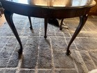 Antique Oak Queen Anne 5-legged Kitchen Table With 3 Leaves - Pick-up Only