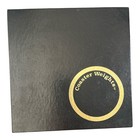 Vintage 1981 Us Borax Brass Leather Commemorative Coaster Set 4pc Boxed