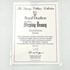 1997 Disney Royal Doulton Sleeping Beauty Maleficent Le  100 Porcelain Figurine