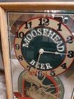 Vintage Moosehead Lager Beer Mirror Wall Clock Sign 21  X 13  Works