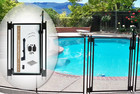 Pool Fence Diy By Life Saver Self-closing Gate Kit  Black  pack Of 1 