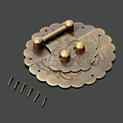 Antique Copper Furniture Hardware Trunk Handle Box Latch For Chest Padlock Brass