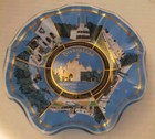 Disneyland Glass Ashtray Candy Trinket Dish Vintage 60 s Houze Art New In Box 