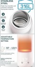 Booboo Baby Products White Portable Milk Bottle Warmer For Travel