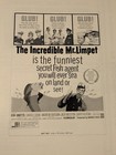 1964 - The Incredible Mr  Limpet Fish Cartoon Movie Press Book - B28