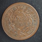 1855  Braided Hair Large Cent  grades Vf   Free Shipping  C5824