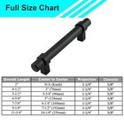 Black Modern Cabinet Handles T Bar Pulls Kitchen Drawer Hardware Stainless Steel