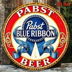 Vintage Pabst Blue Ribbon Beer Brewery Tin Metal Signs Home D  cor 8x8 