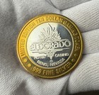 Limited Edition Ten Dollar Eldorado Casino  999 Silver Gaming Token Reno Nevada
