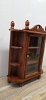 Vintage Miniature Curio Cabinet Wall Hanging Freestanding Display Shelf