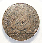 1787 Fugio Cent 1c Colonial Copper Coin Anacs F15