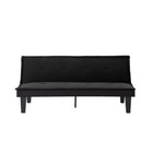 Stylish Black 62 99  Adjustable Futon Sofa Bed For Office   Guest Rooms