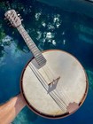 Antique Banjolin Banjo Mandolin For Parts Or Repair  Birdseye Maple Resonator