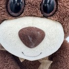 First   Main Brown Buster Teddy Bear 7  Stuffed Plush Sparkle Eyes