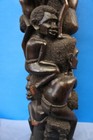 Large   Heavy 28  Ebony  People Tree Carved 1974 In Dar Es Salaam