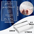 2 Pieces Wedding Photo Guest Book Sign 8 X 10 Inch Acrylic Wedding Signs For 
