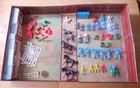 Vintage Marx Fort Apache Action Play Set  4685 Metal Case W some Figures