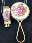 Vtg Vanity Boudior Lot  8  Limoges Lipstick Case   Mirror Perfumes Pillboxes 
