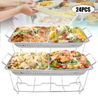 24 Pcs Chafing Wire Rack Buffet Stand Full Size Chafing Food Warmer Dish Stand