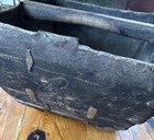 Vtg Antique Asian Chinese Japanese Rice Measure Bucket Basket 9 5    Tall Worn