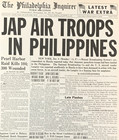 Philadelphia Inquirer Japs In Philippines Newspaper Front Page Headline 1941  37