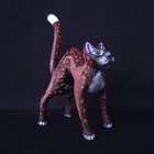 Beautiful Oaxacan Wood Carving Cat Alebrije  Mexican Folk Art 