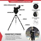 Launch F-lite Softball  baseball Pitching Machine  Dimpled Practice Balls bucket