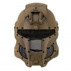 Tan Full Face Airsoft Helmet Interstellar Space Battle Trooper Tactical Ca-hl97-