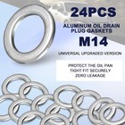 24-pcs Oil Drain Plug Gasket Washer- Aluminum M14 Crush Washer Oil Drain Plug- P